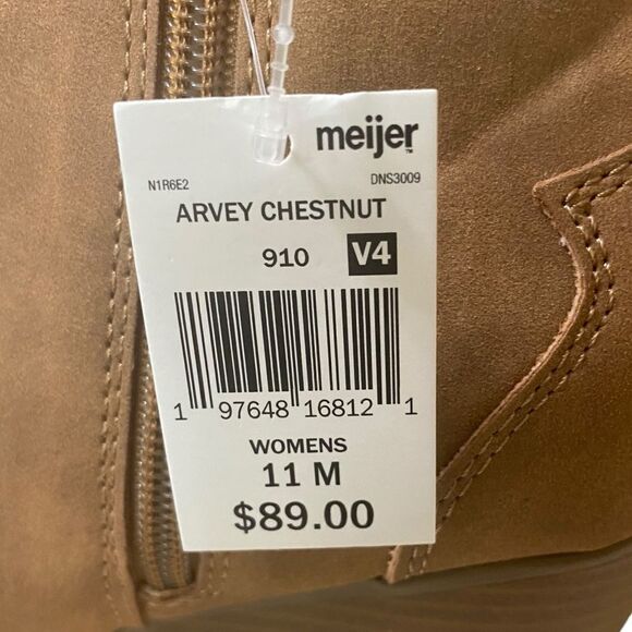 Indigo Rd Wm’s Sz 11 Chestnut Side Zip Suede Western Booties Boots - Picture 7 of 8